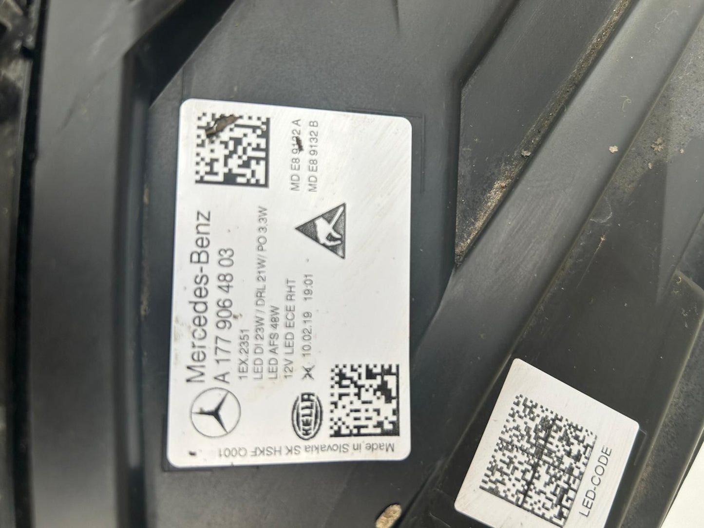 KOPLAMP MERCEDES A KLASSE W177 PERFOMANCE RECHTS A1779064803