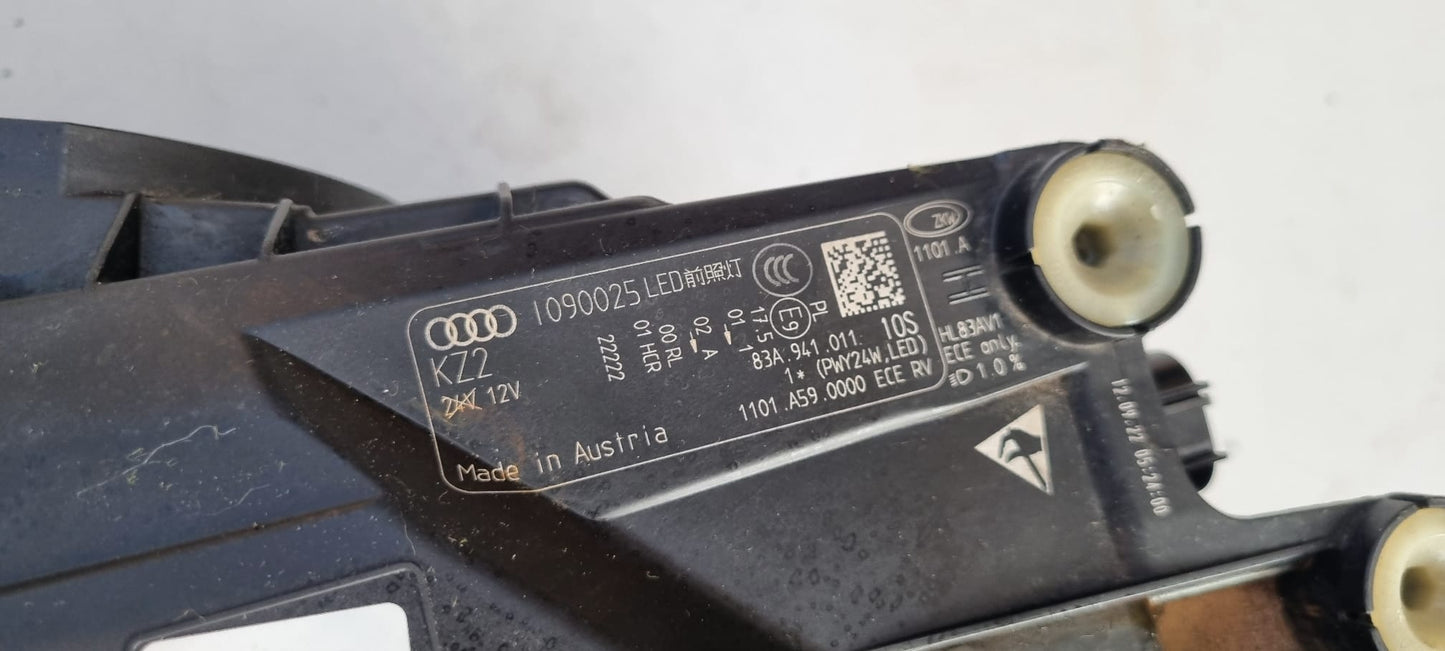 KOPLAMP AUDI Q3 83A LED LINKS ORIGINEEL COMPLEET 83A941011