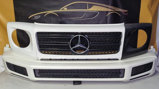 VOORBUMPER W463 G KLASSE AMG WIT ORIGENEEL